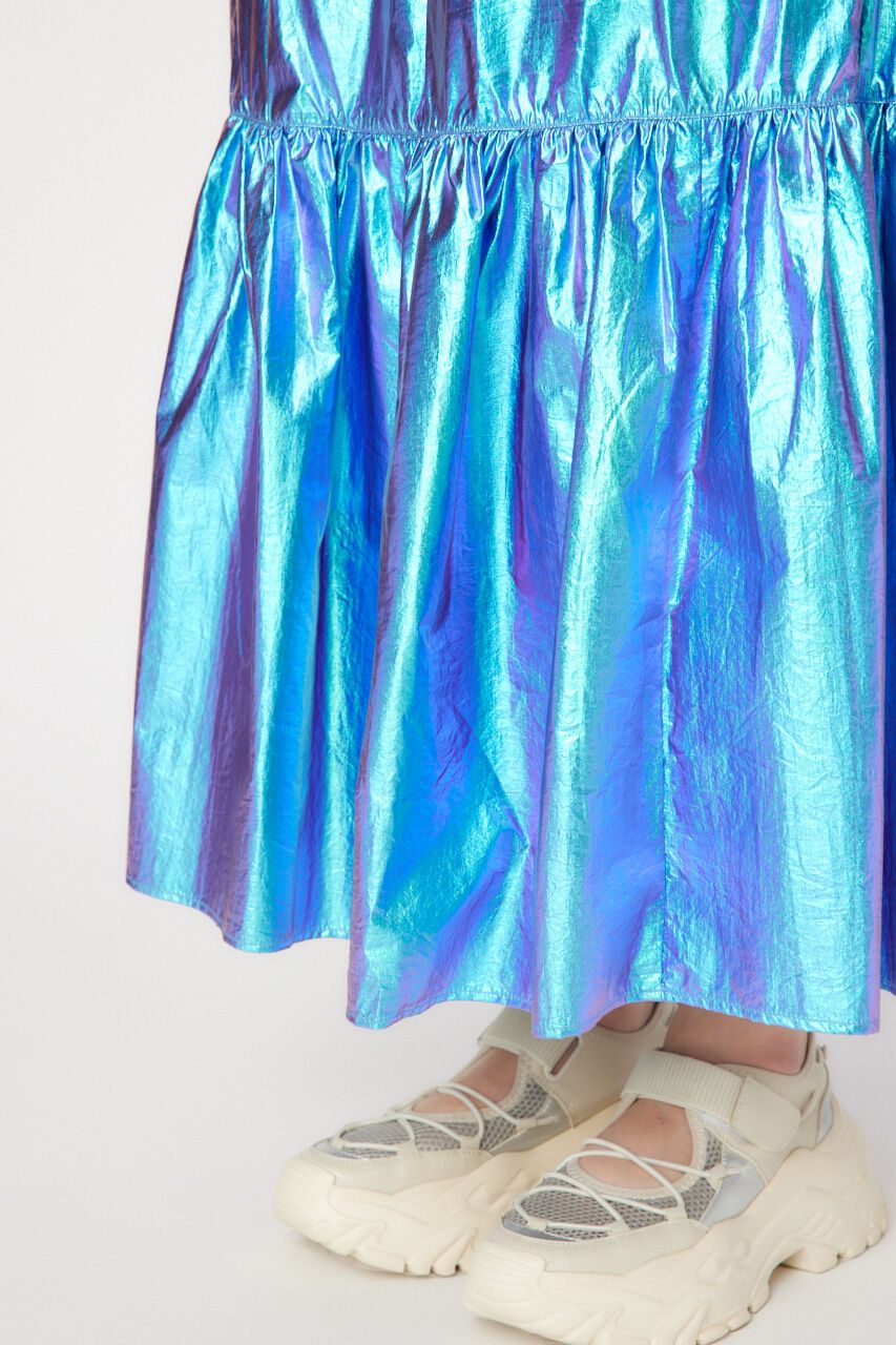 RODEO CROWNS「メタリックギャザースカート」|スカート|