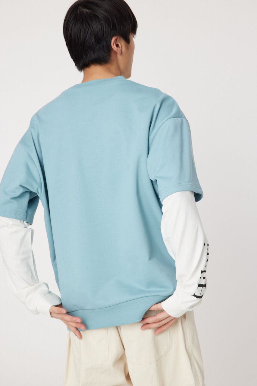 RODEO CROWNS「ミニ裏毛Sometimesレイヤードライクトップス」|Tシャツ・カットソー|