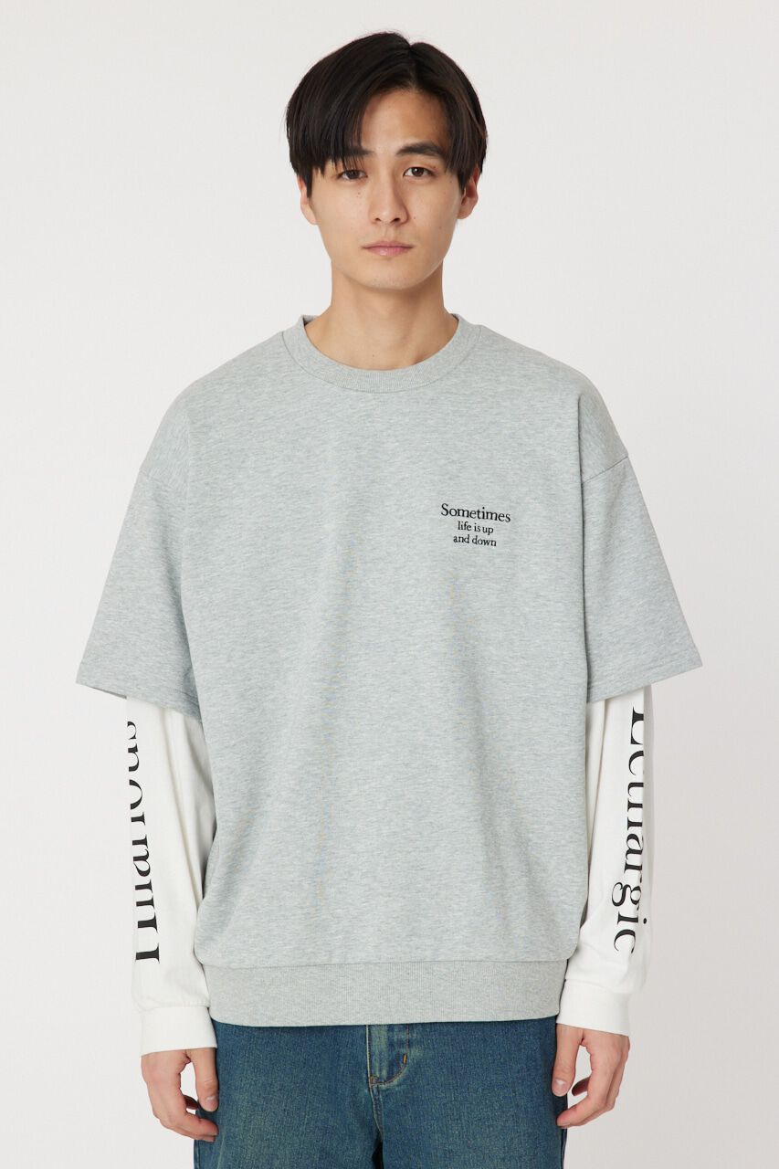 RODEO CROWNS「ミニ裏毛Sometimesレイヤードライクトップス」|Tシャツ・カットソー|