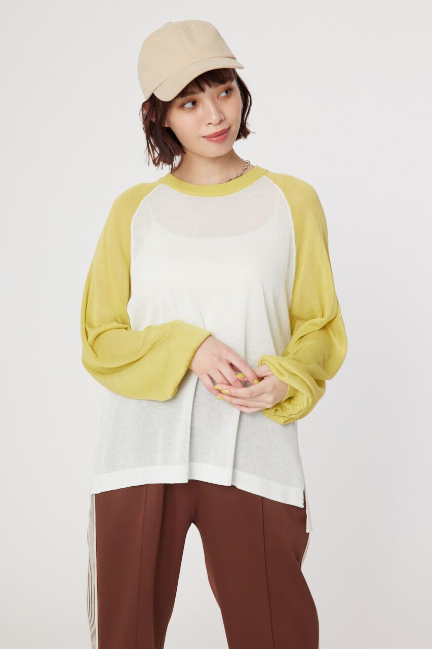 RODEO CROWNS「シアーラグランニットトップス」|ニット・セーター|