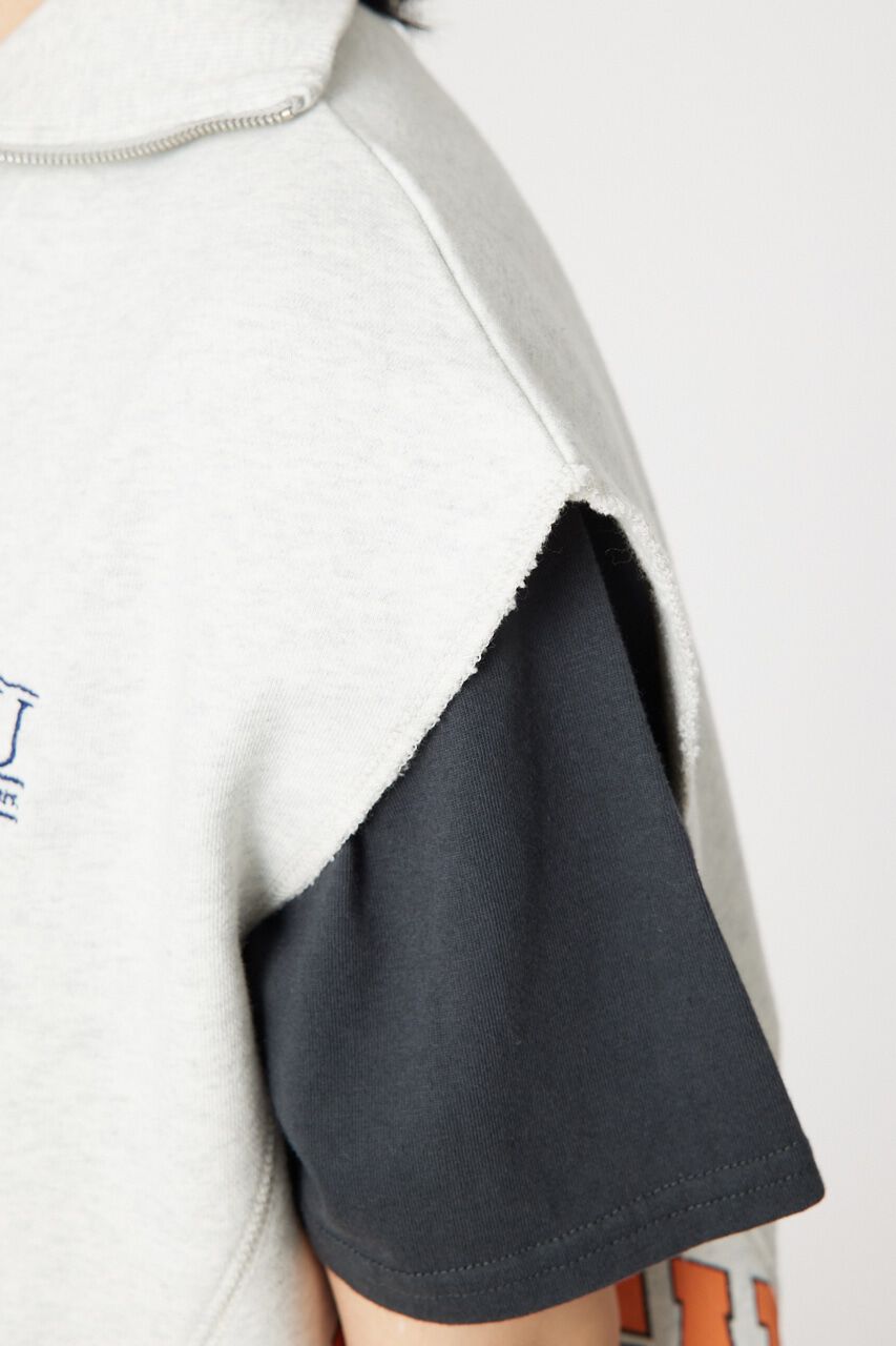 RODEO CROWNS「リメイクハーフジップベスト」|Tシャツ・カットソー|