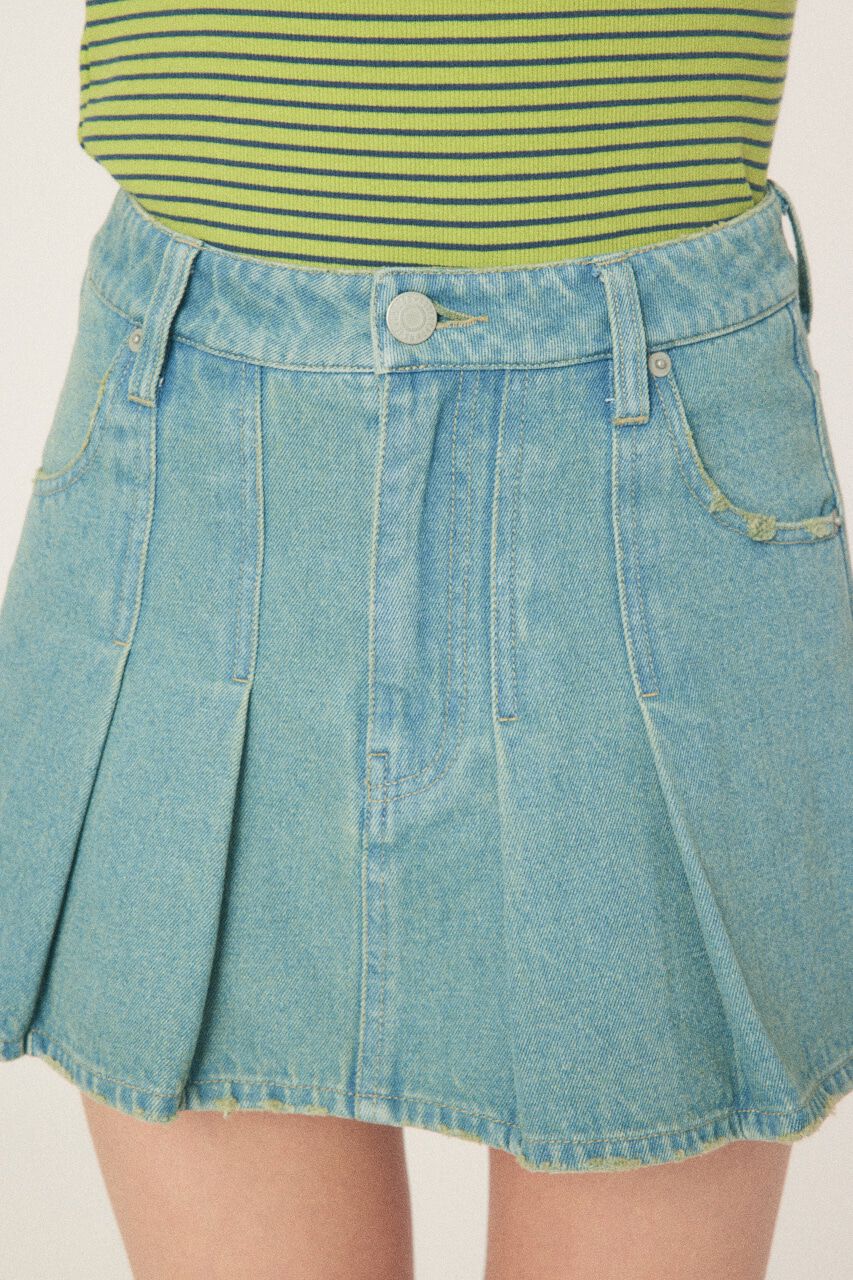 RODEO CROWNS「デニムプリーツミニスカート」|スカート|