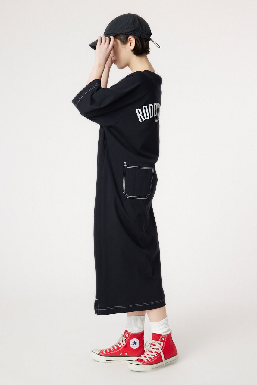 RODEO CROWNS「ラグランカラーステッチワンピース」|ワンピース|