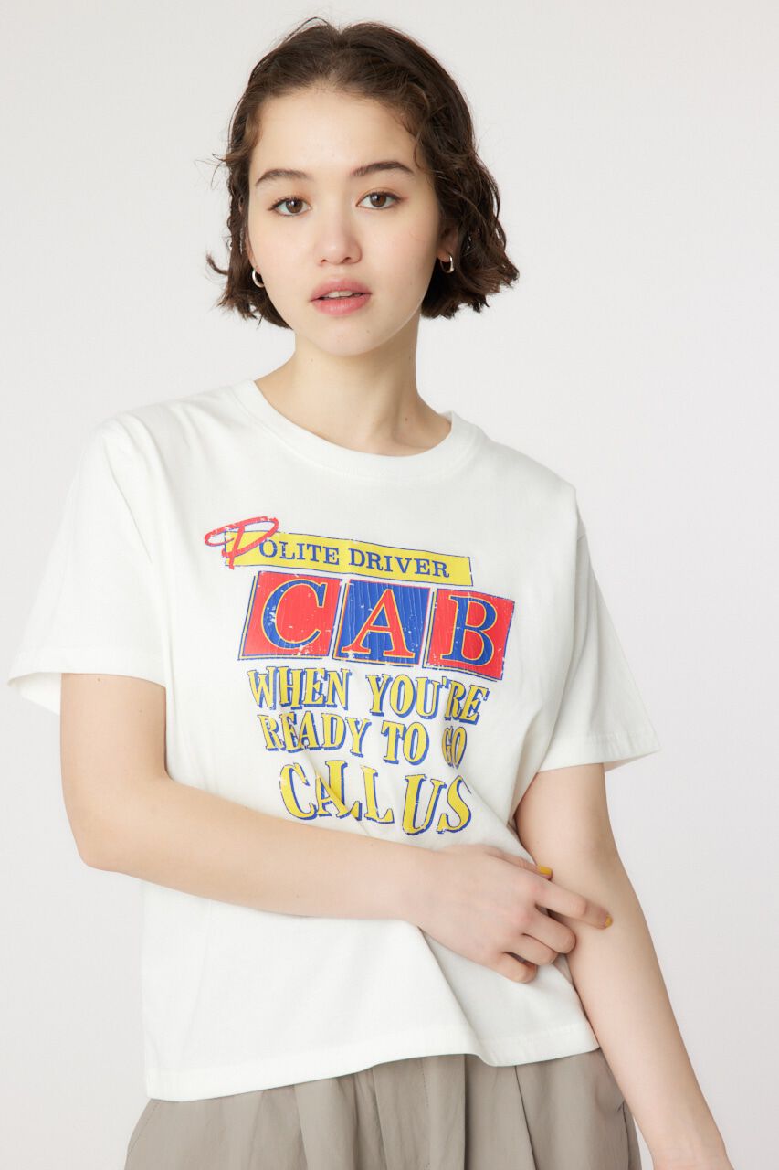 RODEO CROWNS「CAB CALL Tシャツ」|Tシャツ・カットソー|O/WHT1