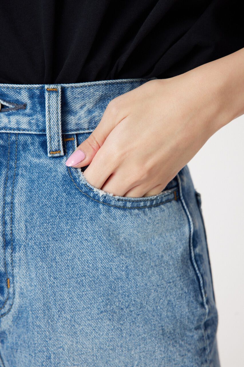 RODEO CROWNS「デニムバイカーショートパンツ」|デニム|