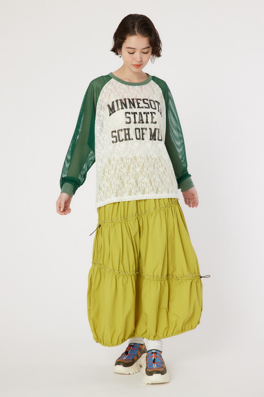 RODEO CROWNS「レースドッキングラグランシアートップス」|Tシャツ・カットソー|