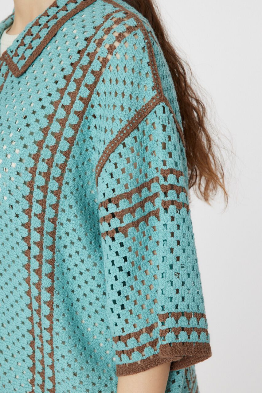 RODEO CROWNS「クロシェニットシャツ」|シャツ・ブラウス|