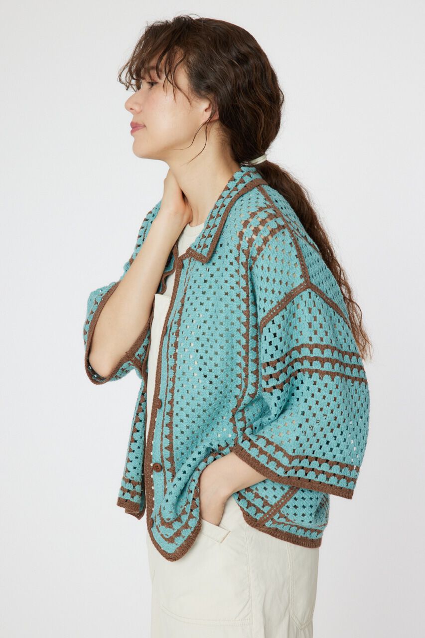 RODEO CROWNS「クロシェニットシャツ」|シャツ・ブラウス|