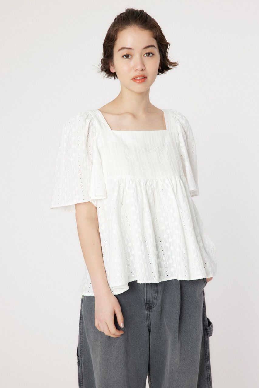 RODEO CROWNS「バックリボンフレアトップス」|シャツ・ブラウス|