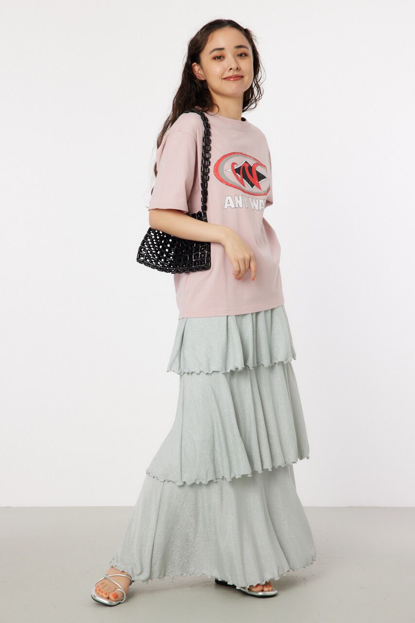 RODEO CROWNS「ラメカットティアードスカート」|スカート|