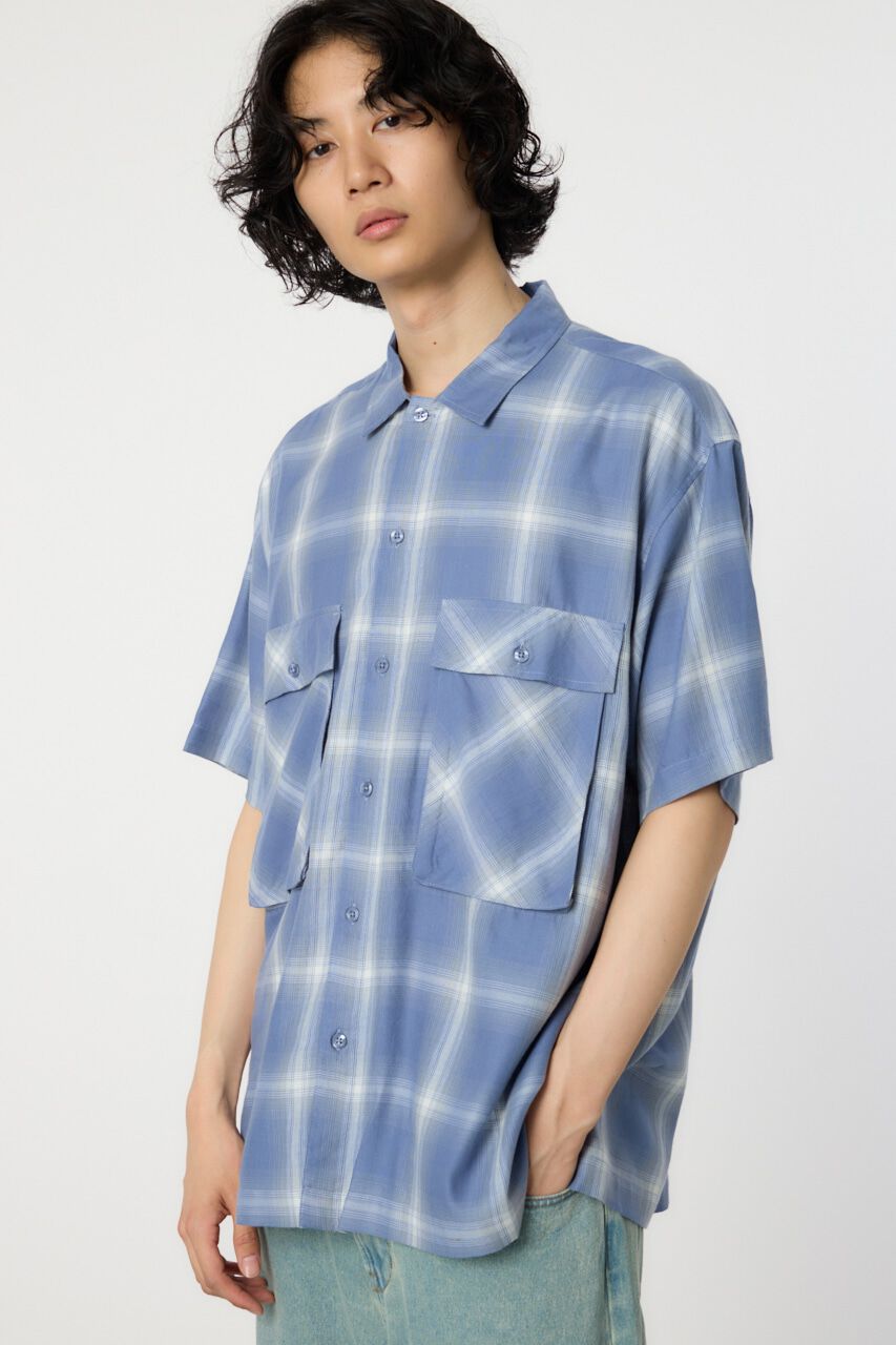 RODEO CROWNS「オンブレーチェックワークシャツ」|シャツ・ブラウス|