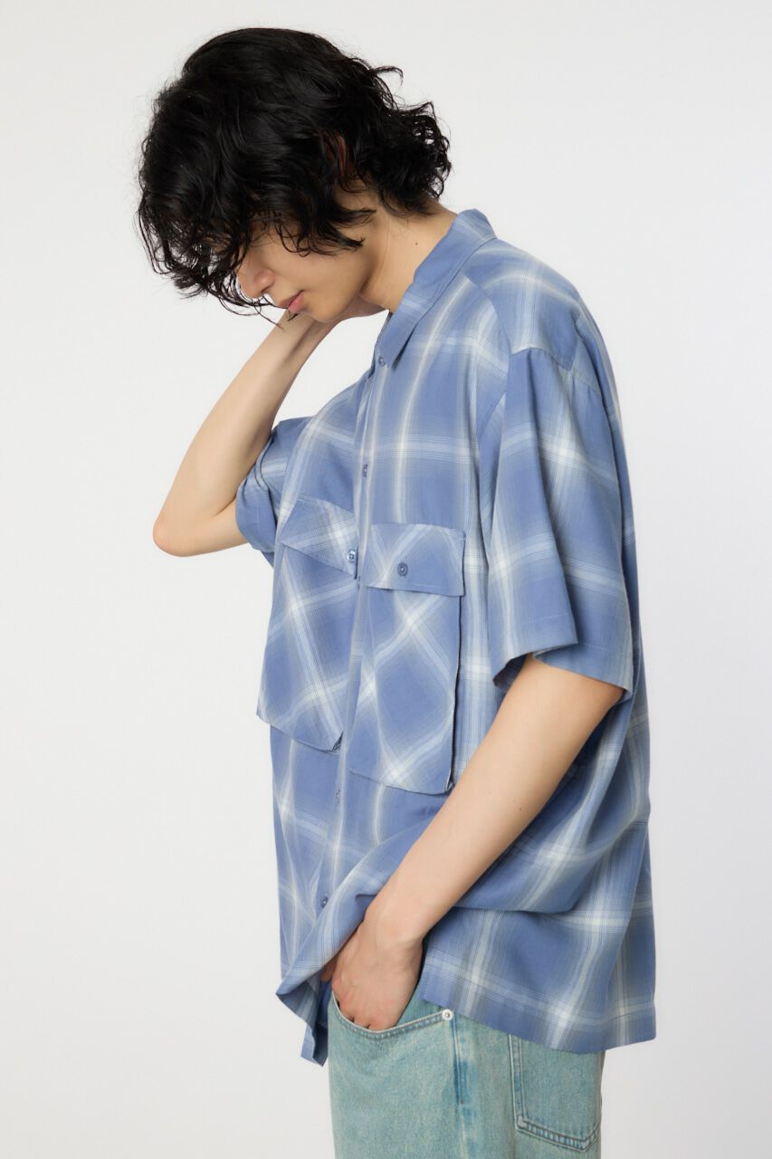 RODEO CROWNS「オンブレーチェックワークシャツ」|シャツ・ブラウス|
