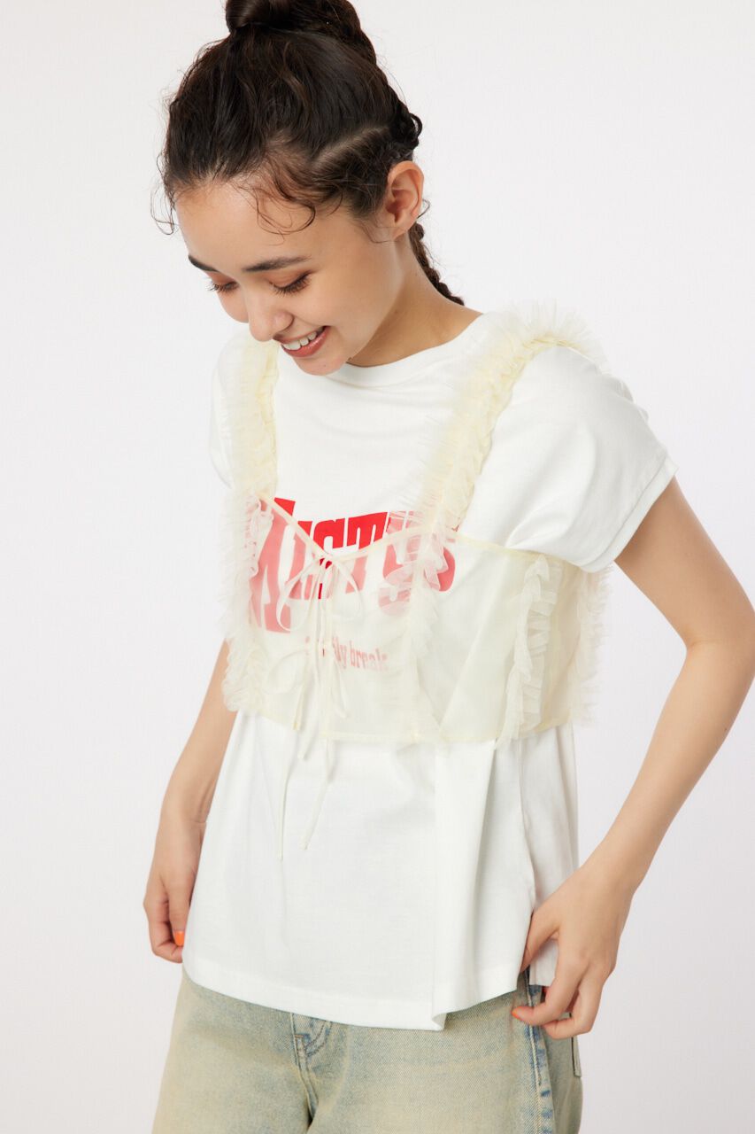 RODEO CROWNS「frill チュールビスチェ」|タンクトップ|