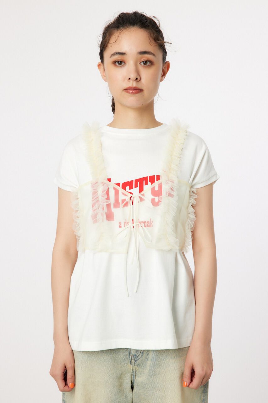 RODEO CROWNS「frill チュールビスチェ」|タンクトップ|