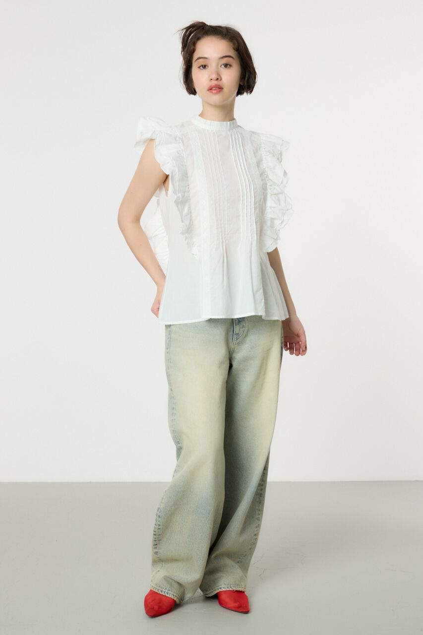 RODEO CROWNS「ノースリーブフリルブラウス」|タンクトップ|