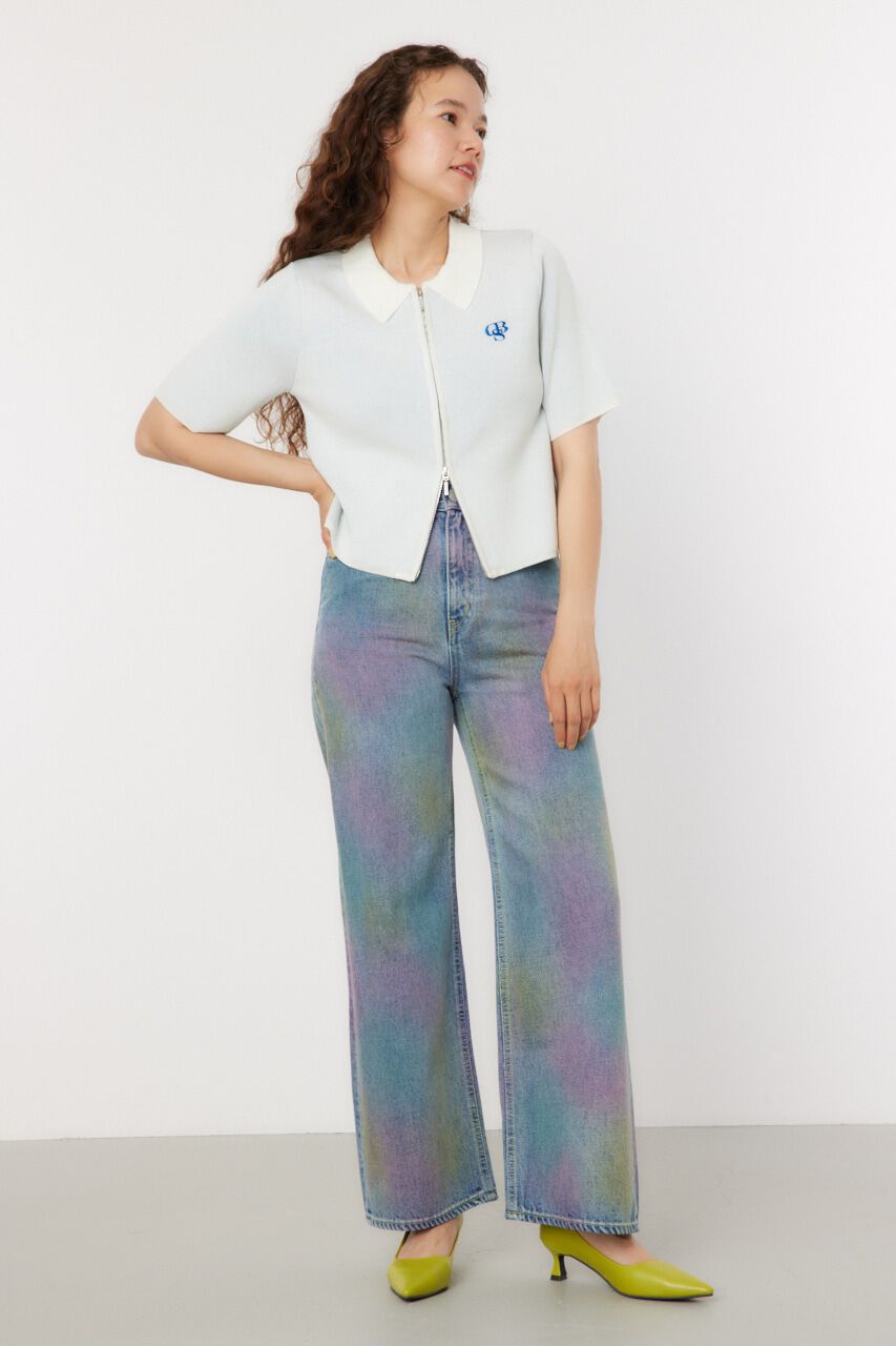 RODEO CROWNS「スプレーワイドパンツ」|デニム|