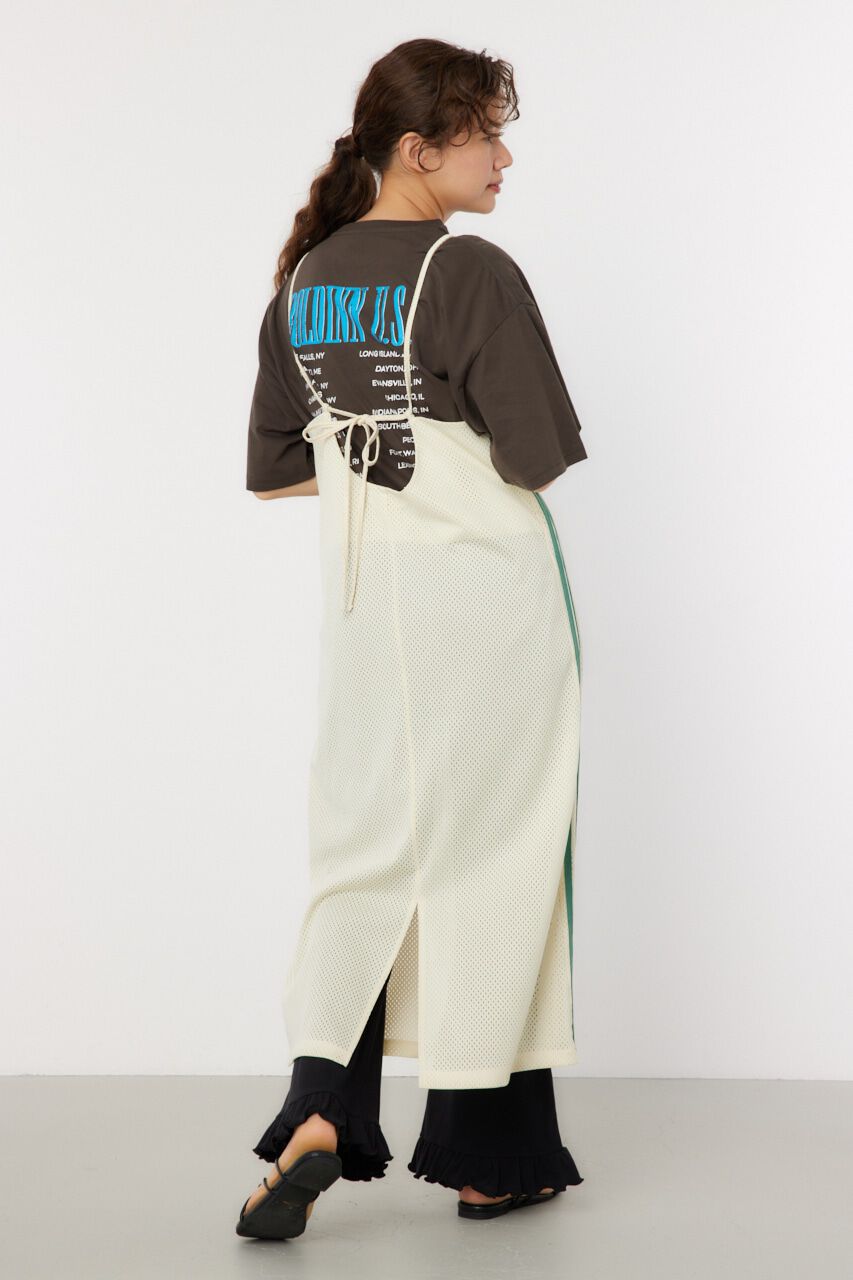 RODEO CROWNS「メッシュ切り替えラインキャミワンピース」|ワンピース|