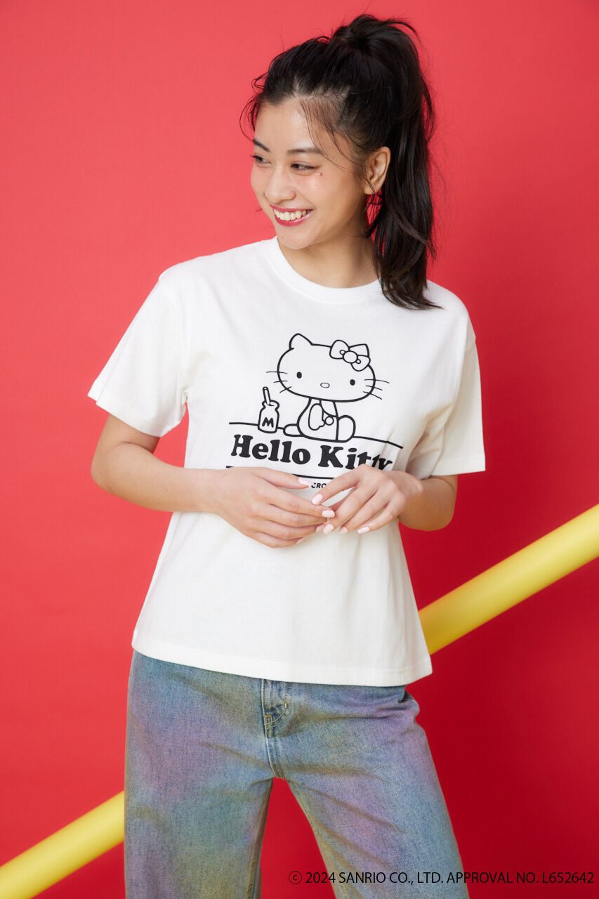 RODEO CROWNS「(HK)VINTAGE  KITTY Tシャツ」|Tシャツ・カットソー|O/WHT1