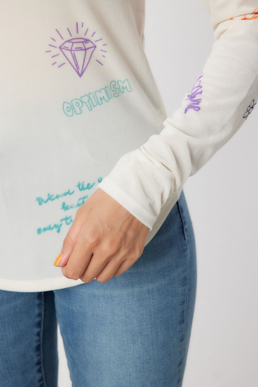 RODEO CROWNS「Brushedテキストシアートップス」|Tシャツ・カットソー|