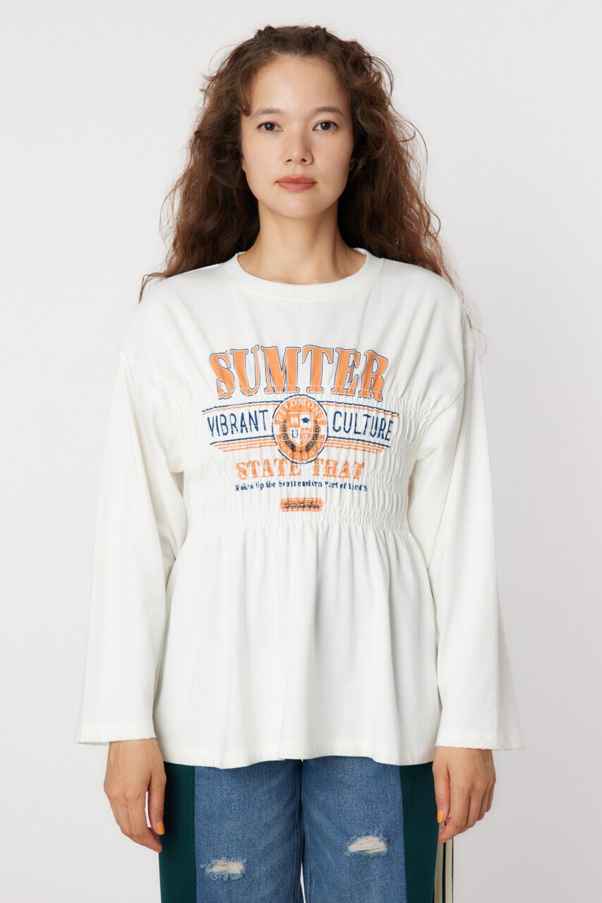 RODEO CROWNS「シャーリングプリントロングTシャツ」|Tシャツ・カットソー|