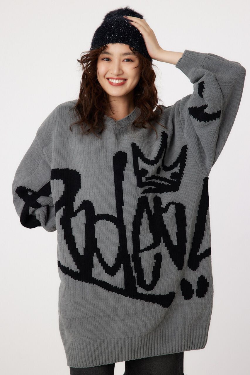 RODEO CROWNS「2WAY モールロゴニットワンピース」|ワンピース|GRY