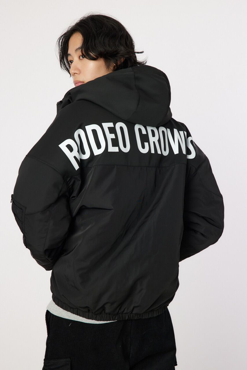 RODEO CROWNS「bicolor hooded ジャケット」|ブルゾン・スタジャン|BLK