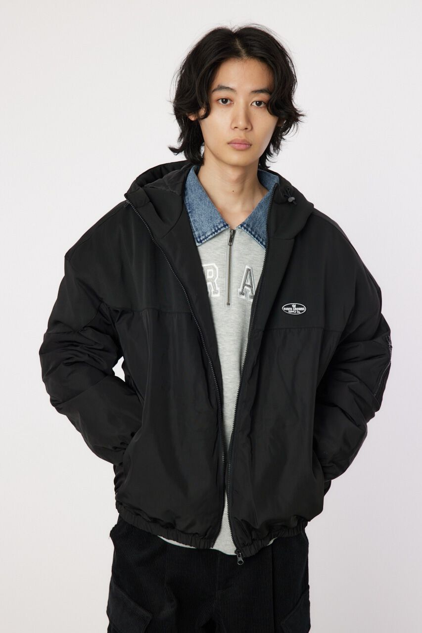 RODEO CROWNS「bicolor hooded ジャケット」|ブルゾン・スタジャン|