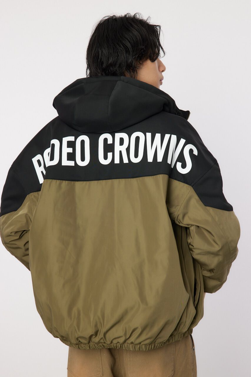 RODEO CROWNS「bicolor hooded ジャケット」|ブルゾン・スタジャン|