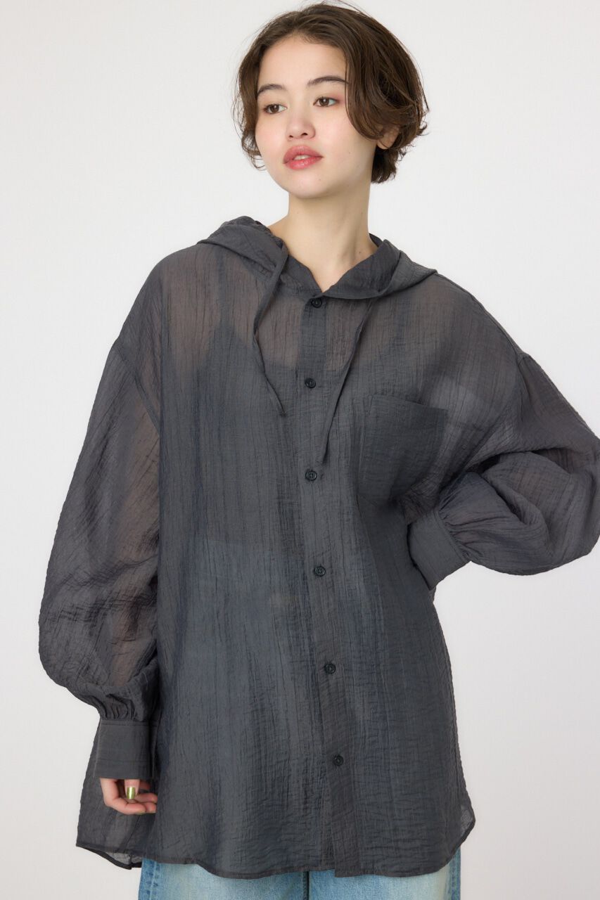 RODEO CROWNS「ワッシャーフーディーシャツ」|シャツ・ブラウス|