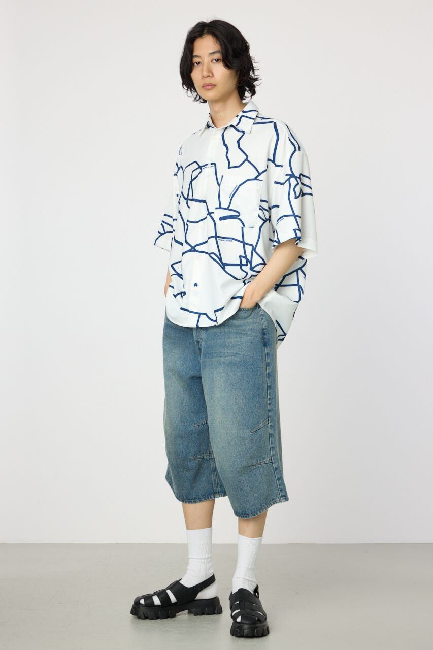 RODEO CROWNS「アブストラクトホエールシャツ」|シャツ・ブラウス|