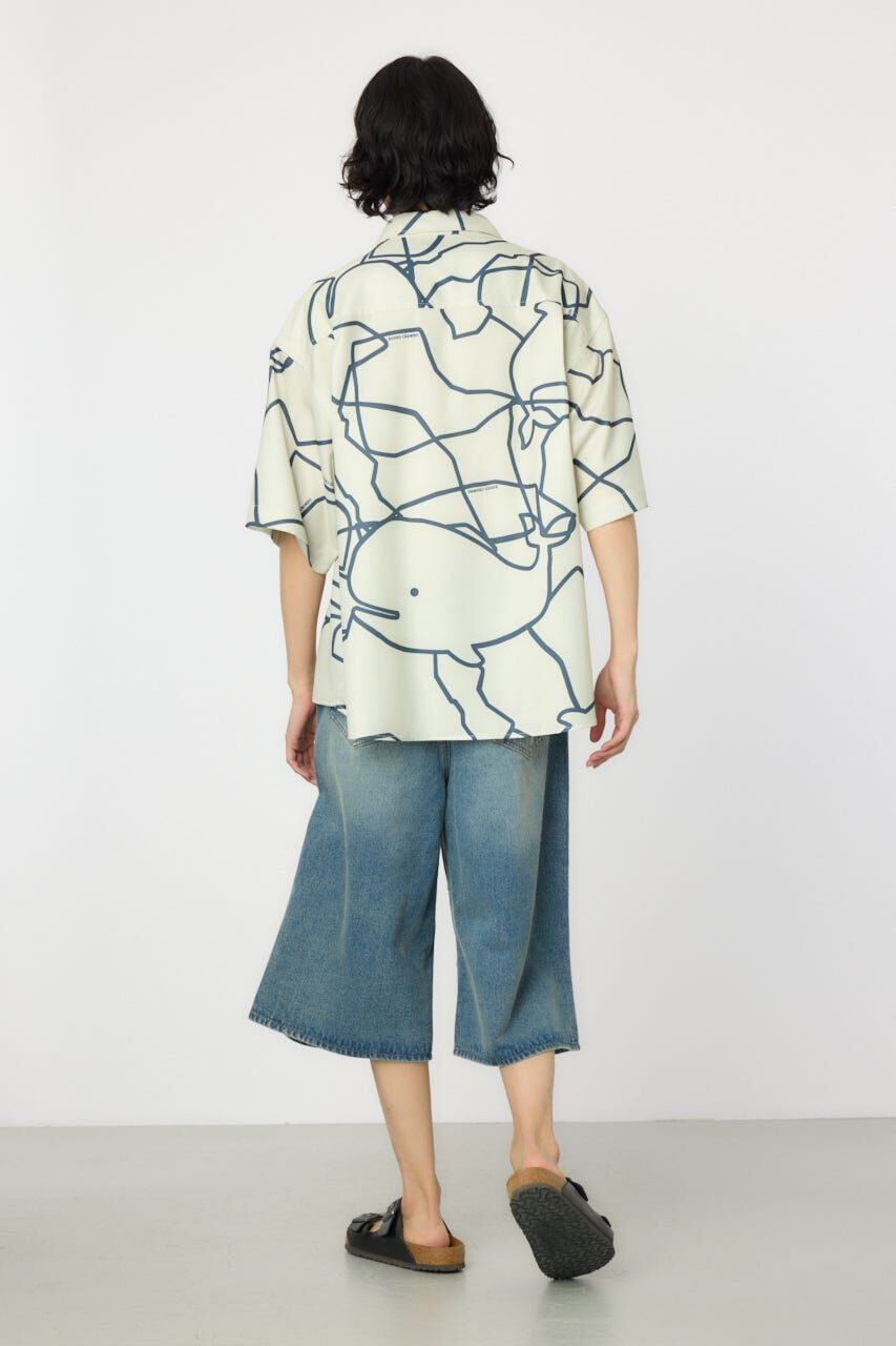 RODEO CROWNS「アブストラクトホエールシャツ」|シャツ・ブラウス|