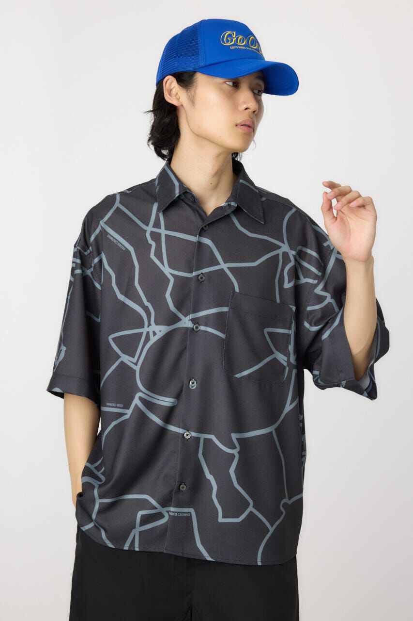 RODEO CROWNS「アブストラクトホエールシャツ」|シャツ・ブラウス|