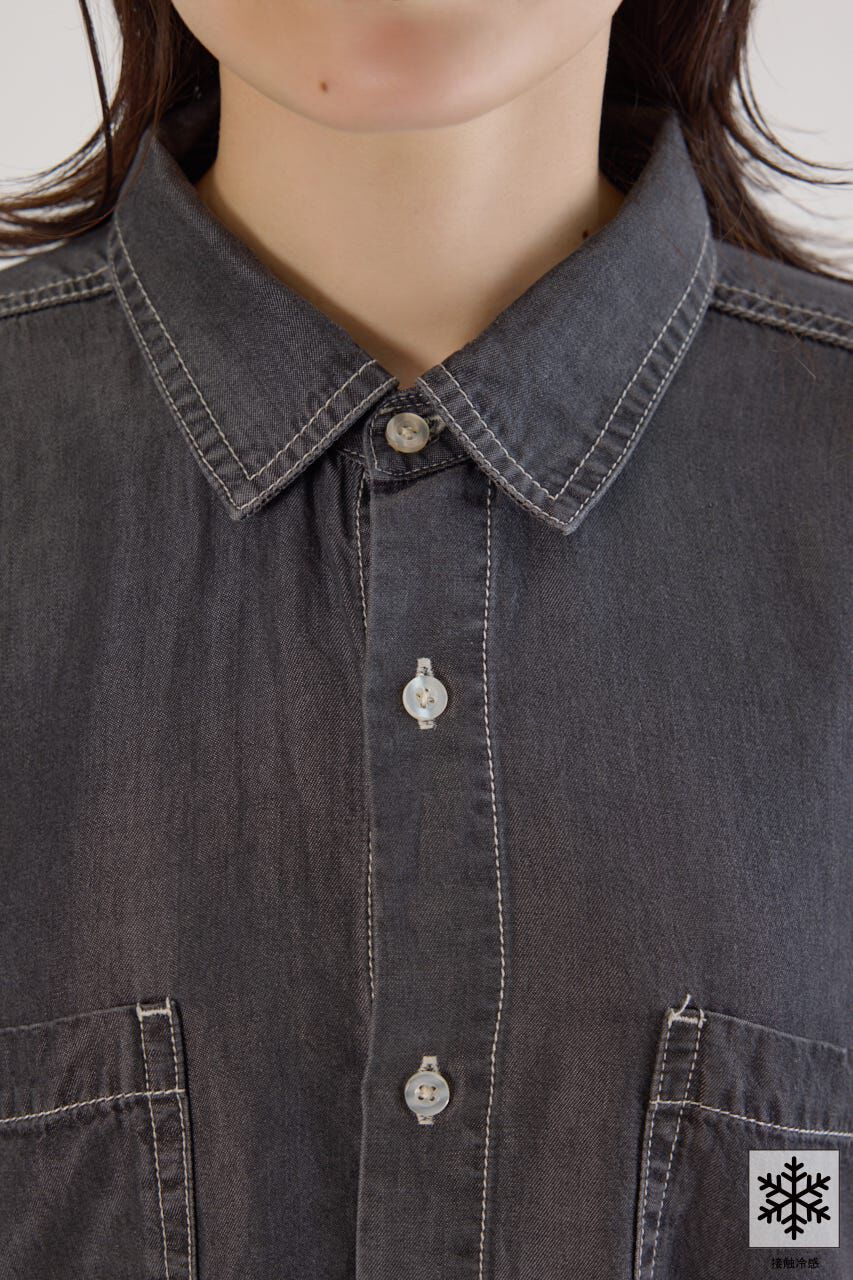 RODEO CROWNS「クールデニムビッグシャツ」|シャツ・ブラウス|