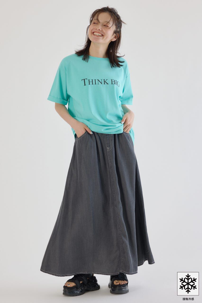 RODEO CROWNS「クールデニムリラックススカート」|デニム|