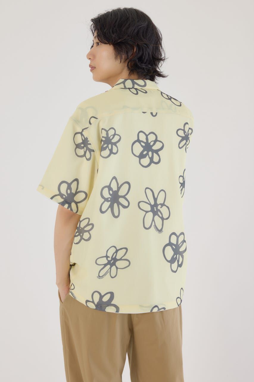 RODEO CROWNS「ポリメッシュフラワーシャツ」|シャツ・ブラウス|