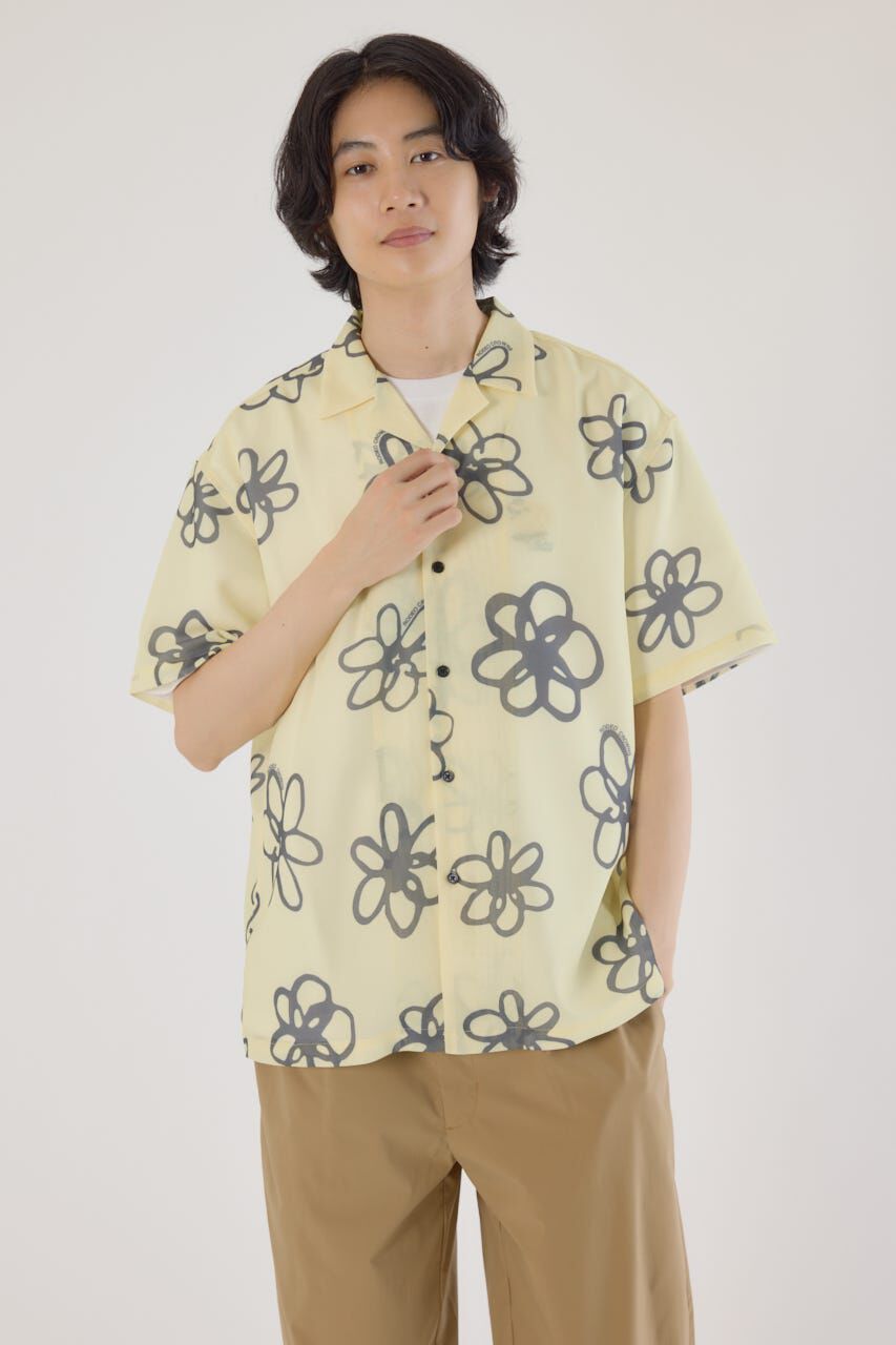 RODEO CROWNS「ポリメッシュフラワーシャツ」|シャツ・ブラウス|