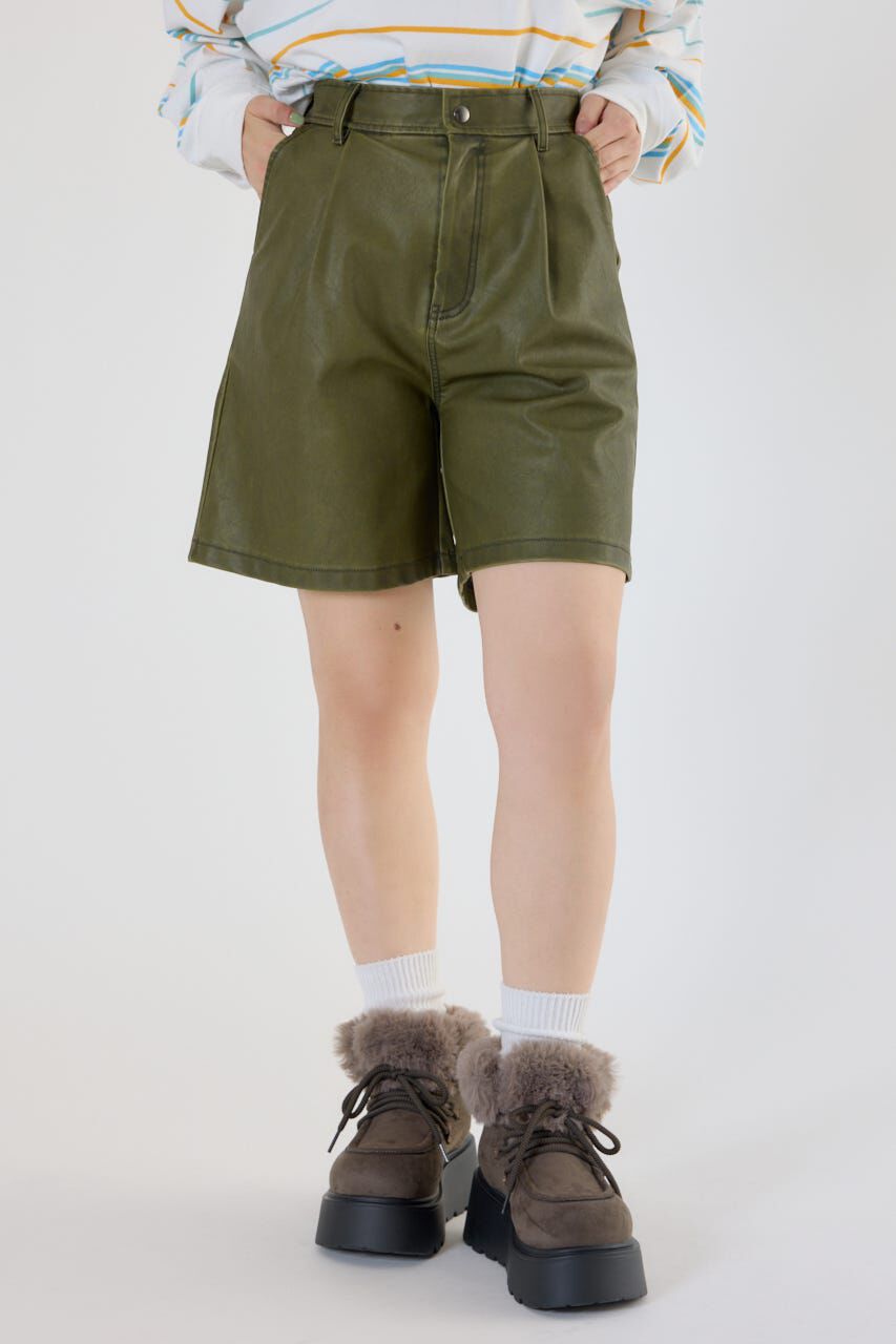 RODEO CROWNS「ヴィンテージフェイクレザーハーフパンツ」|その他|