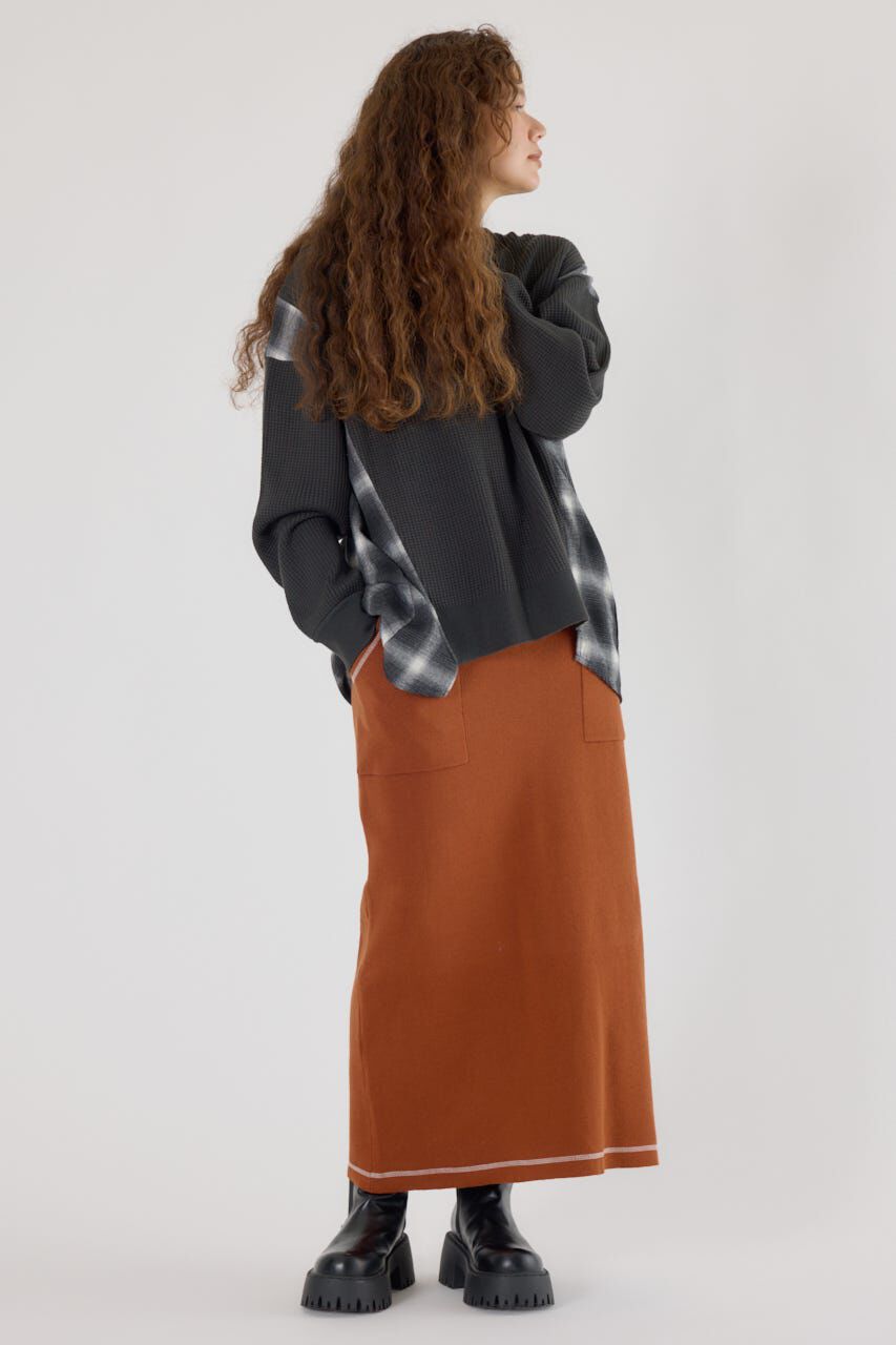 RODEO CROWNS「チェックドッキングトップス」|ニット・セーター|