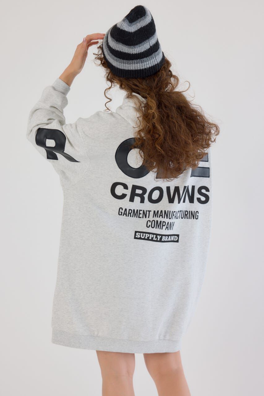 RODEO CROWNS「フェイクレザーパッチパーカーワンピース」|ワンピース|