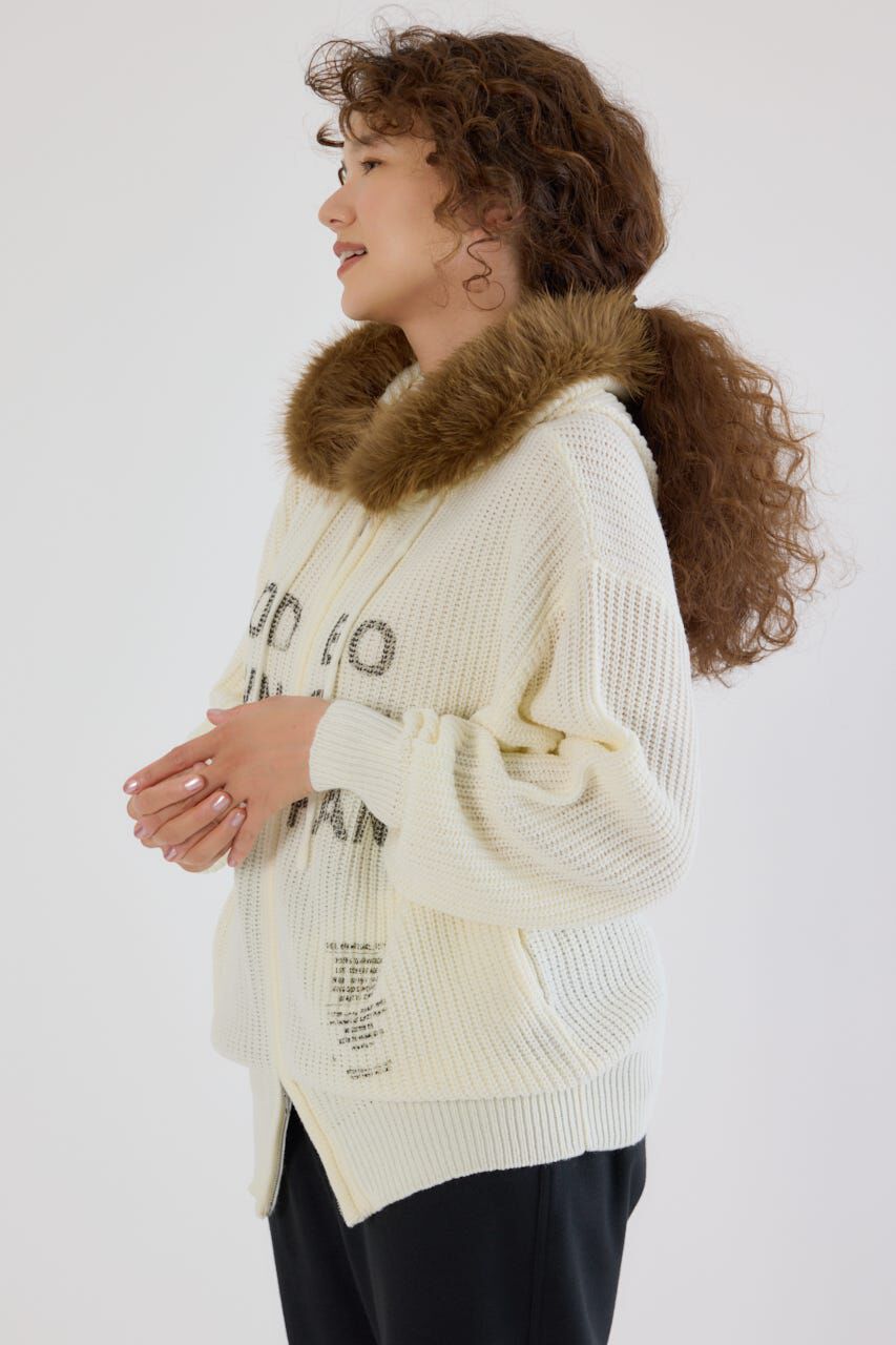 RODEO CROWNS「FADE LOGOニットジップフーディー」|パーカー|