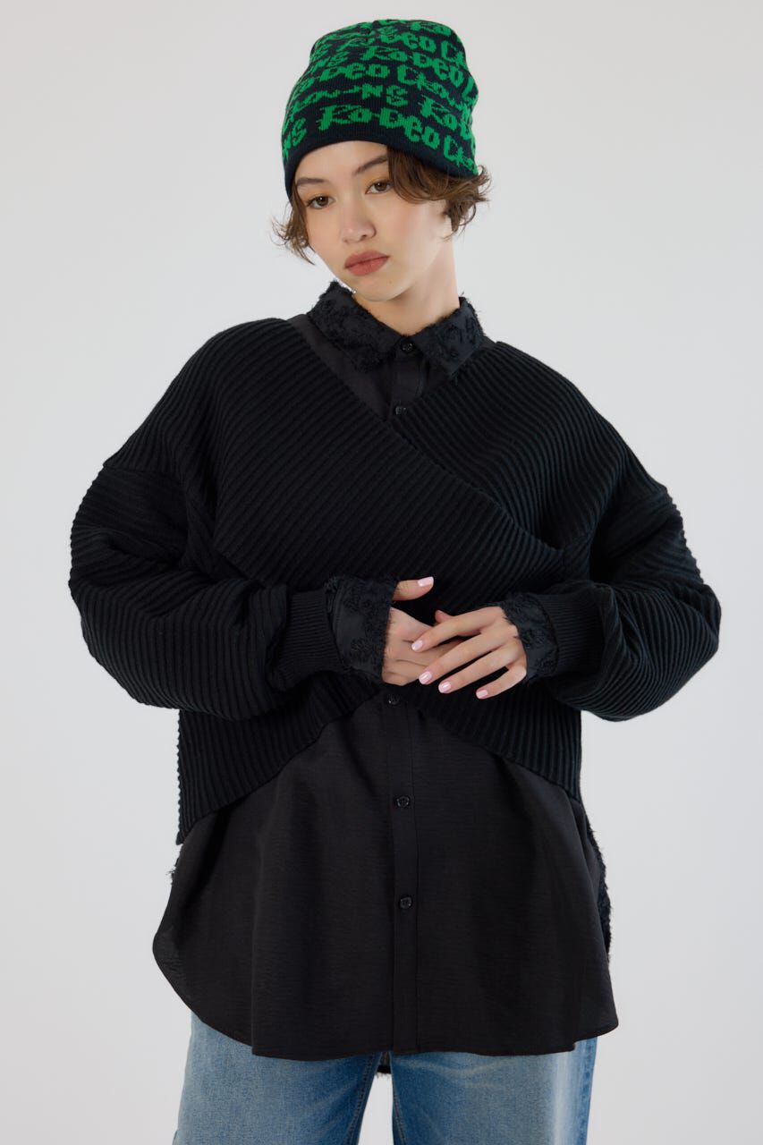 RODEO CROWNS「2WAYクロスニットトップス」|ニット・セーター|