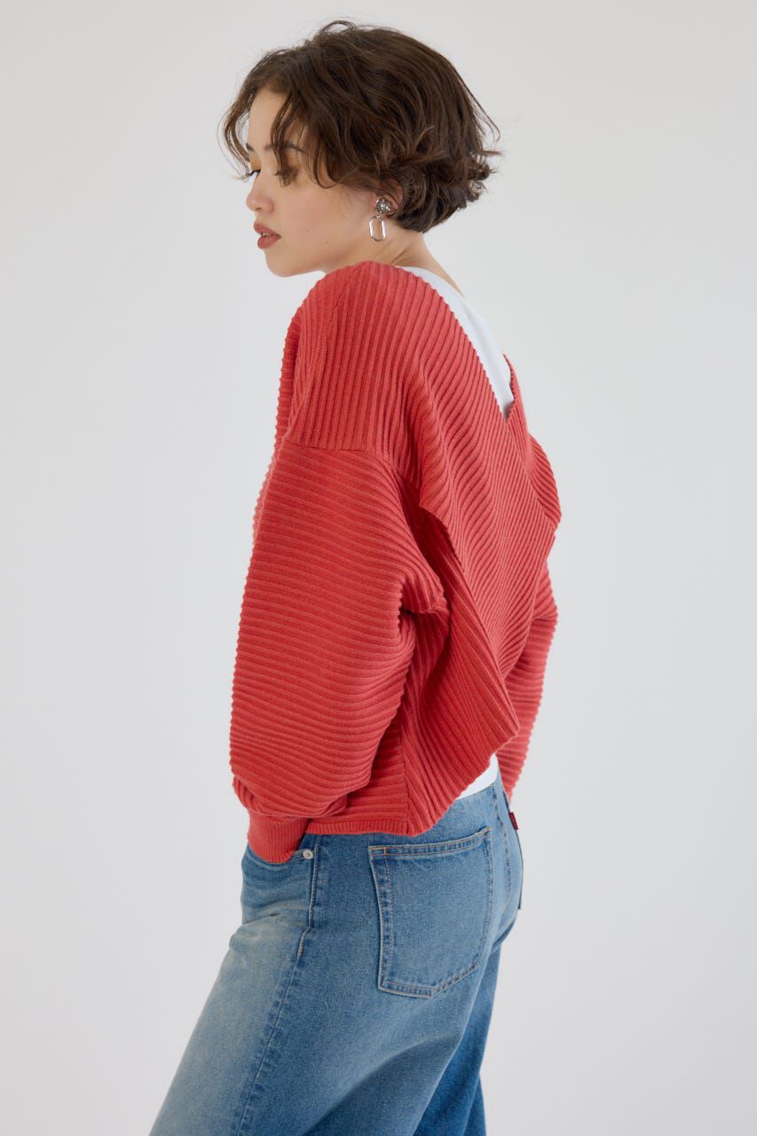 RODEO CROWNS「2WAYクロスニットトップス」|ニット・セーター|