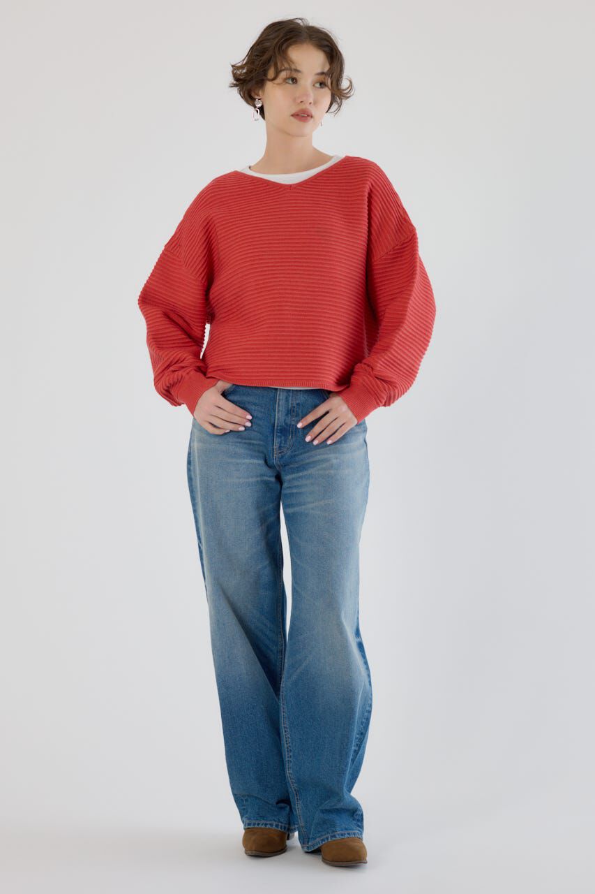 RODEO CROWNS「2WAYクロスニットトップス」|ニット・セーター|