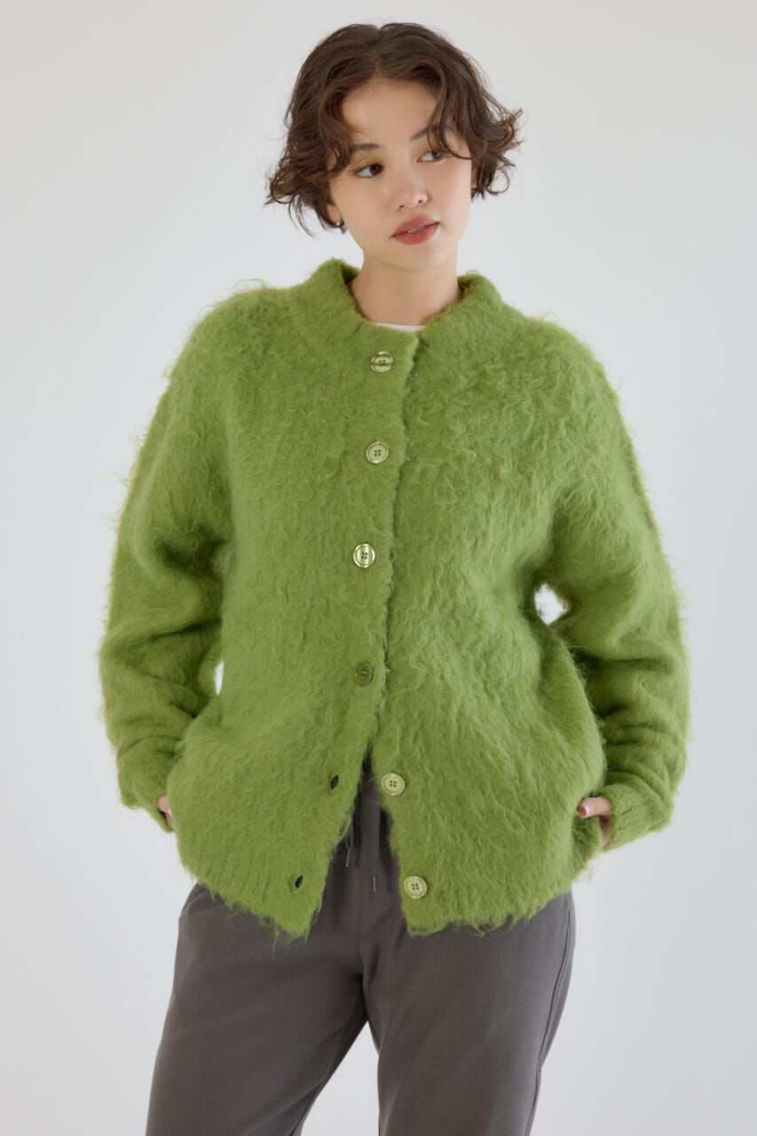 RODEO CROWNS「2WAY Fluffyシャギーニットカーディガン」|カーディガン|