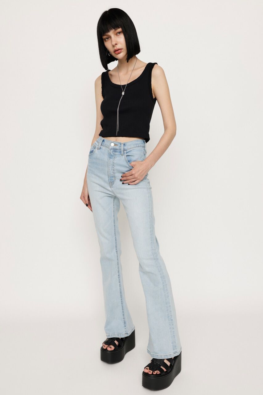 SLY「HW FLARE PT-C WITH ROICA（R）EF」|デニム|