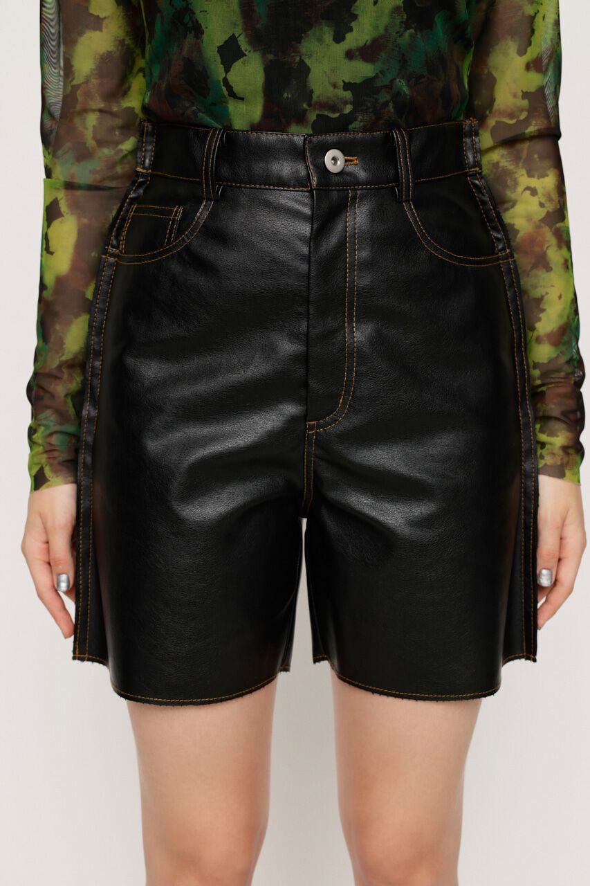 SLY「5 POCKET F／LEATHER ショートパンツ」|その他|