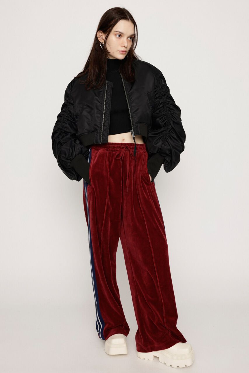 SLY「CROP GATHER MA-1」|ブルゾン・スタジャン|