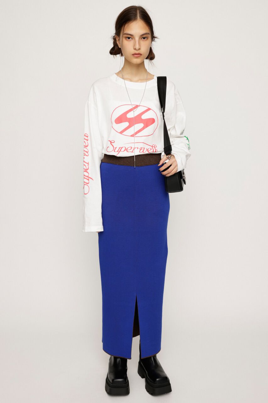 SLY「REVERSIBLE KNIT SLIT スカート」|スカート|