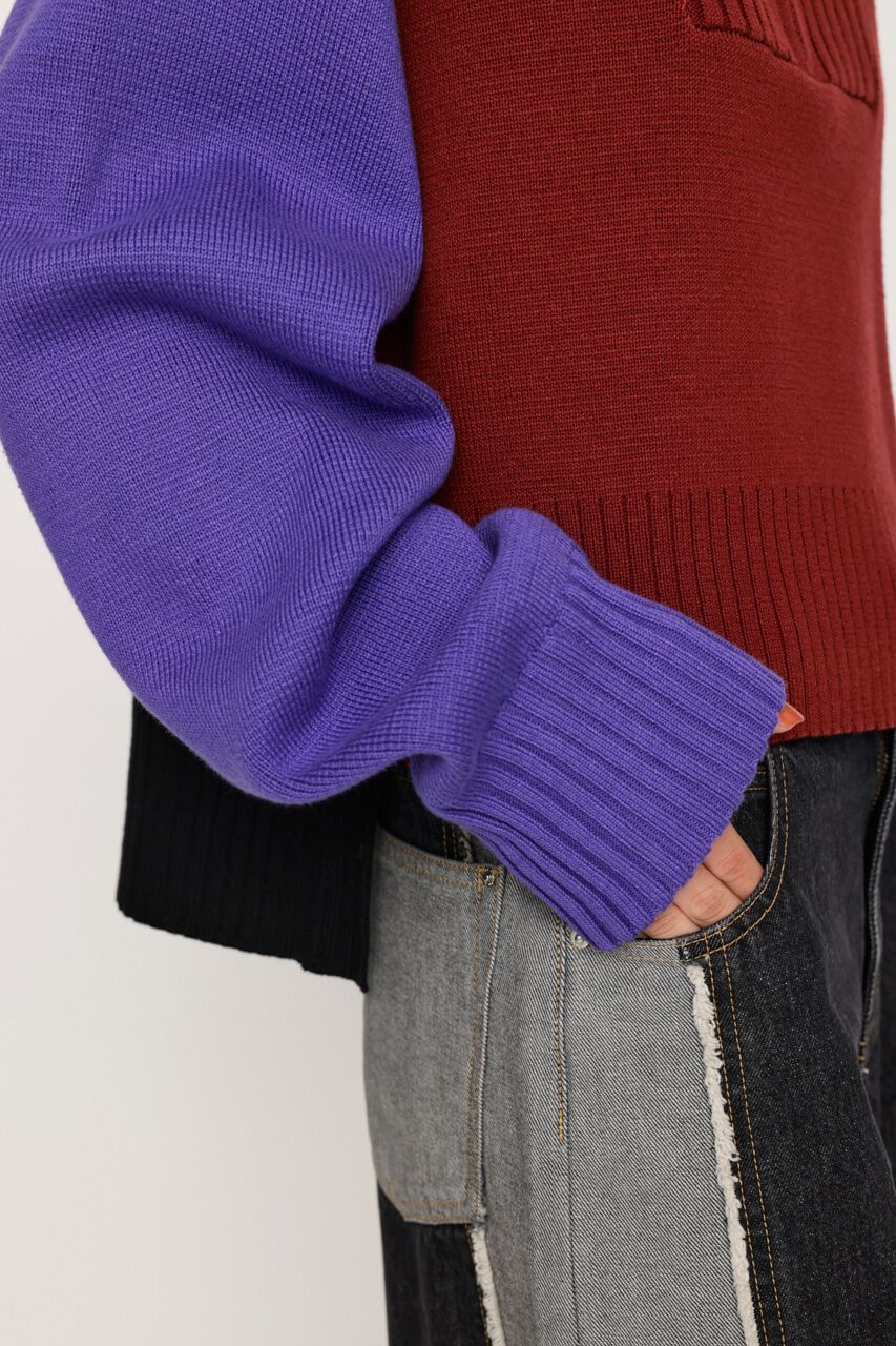 SLY「MILANO RIB ZIP トップス」|ニット・セーター|