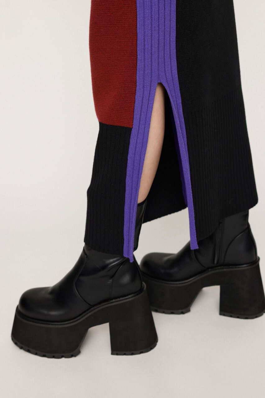 SLY「MILANO RIB ミディアムスカート」|スカート|